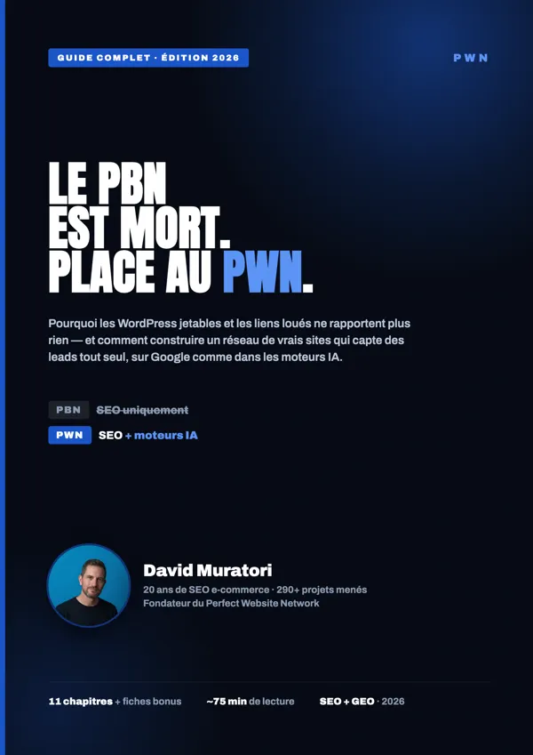 Couverture de l’ebook Le PBN est mort. Place au PWN., par David Muratori